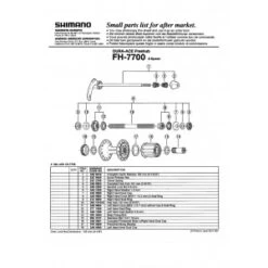 1 Corps De Roue Libre SHIMANO Y3A098010 FH-7700 Dura-Ace Complete Freewheel Body -Magasin De Sport De Vélo 1 corps de roue libre shimano y3a098010 fh 7700 dura ace complete freewheel body 2