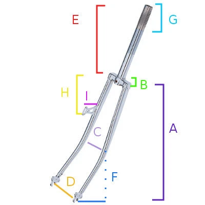 Point Fourche Vélo 28 Pouces Avec Support De Phare Et Pivot Fileté 1" 4 Point Fourche Vélo 28 Pouces Avec Support De Phare Et Pivot Fileté 1" – Image 2